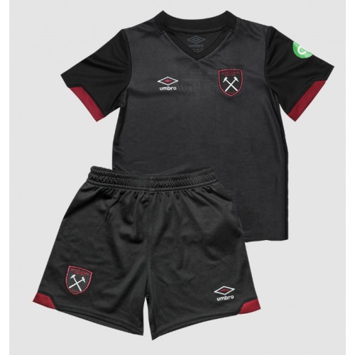 Fotbalové Dres West Ham United Dětské Venkovní 2024-25 Krátký Rukáv (+ trenýrky)